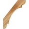 Ekena Millwork 6"W x 22"D x 28"H Olympic Rough Sawn Knee Brace, Western Red Cedar BRC06X22X28OLY00RWR - alternate 4